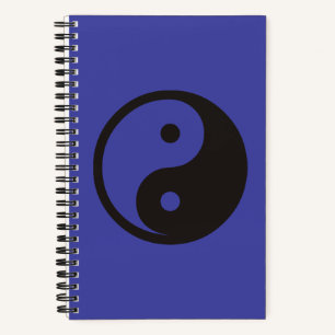 Yin Yang Symbol - solid tattoo design Notebook