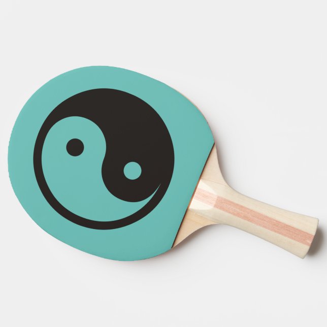 Yin Yang Symbol - solid tattoo design Ping Pong Paddle (Side)