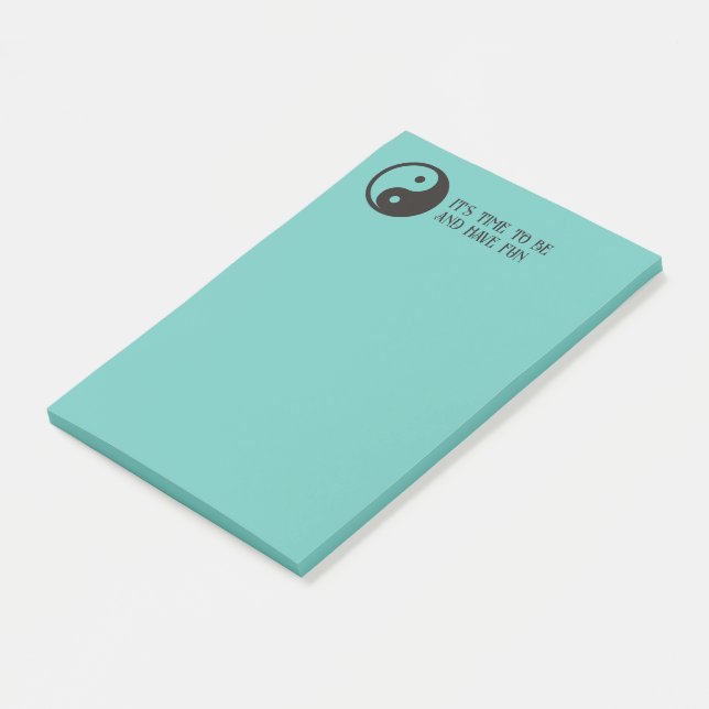 Yin Yang Symbol - solid tattoo design Post-it Notes (Angled)