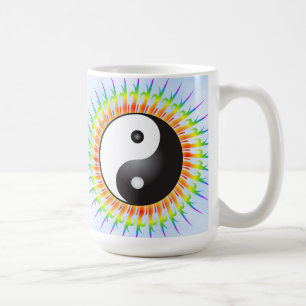 Yin Yang Symbol & Spiral: Coffee Mug