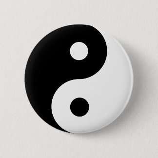 Yin Yang Symbol Spiritual 6 Cm Round Badge
