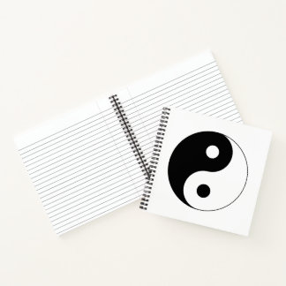 Yin Yang Symbol Spiritual Notebook