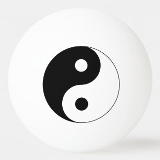 Yin Yang Symbol Spiritual Ping Pong Ball
