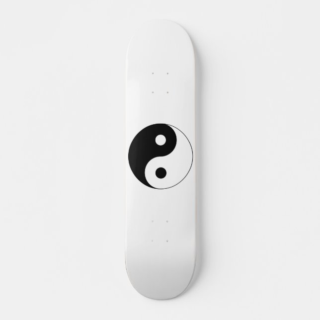Yin Yang Symbol Spiritual Skateboard (Front)