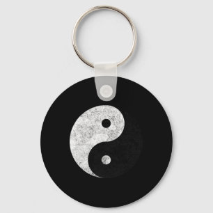 Yin Yang Symbol Tao Taijitu Yoga Peace Love Key Ring