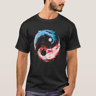 Yin Yang Tai Chi Meditate Hot & Cold Harmony in Mo T-Shirt