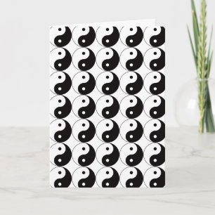 Yin Yang Tai Ji Chinese Symbol Card