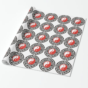 Yin & Yang Tattoo Wrapping Paper