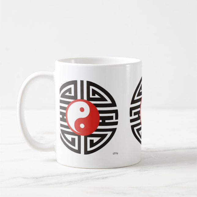Yin Yang Tattoo Yantra Coffee Mug (Left)