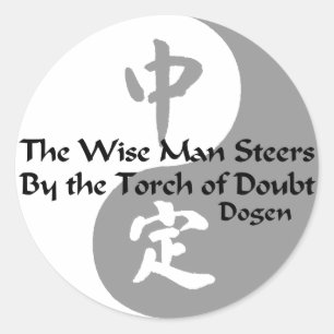Yin Yang - The Wise Man Classic Round Sticker