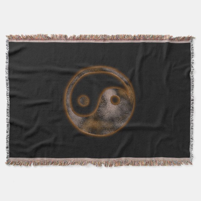 Yin Yang Throw Blanket (Front)