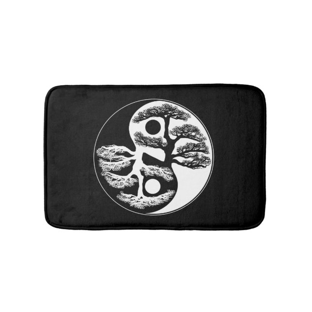 Yin Yang Tree Bath Mat (Front)