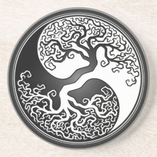 Yin Yang Tree Coaster