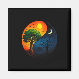 Yin Yang Tree - Meditation Yoga Buddhist Symbol Magnet