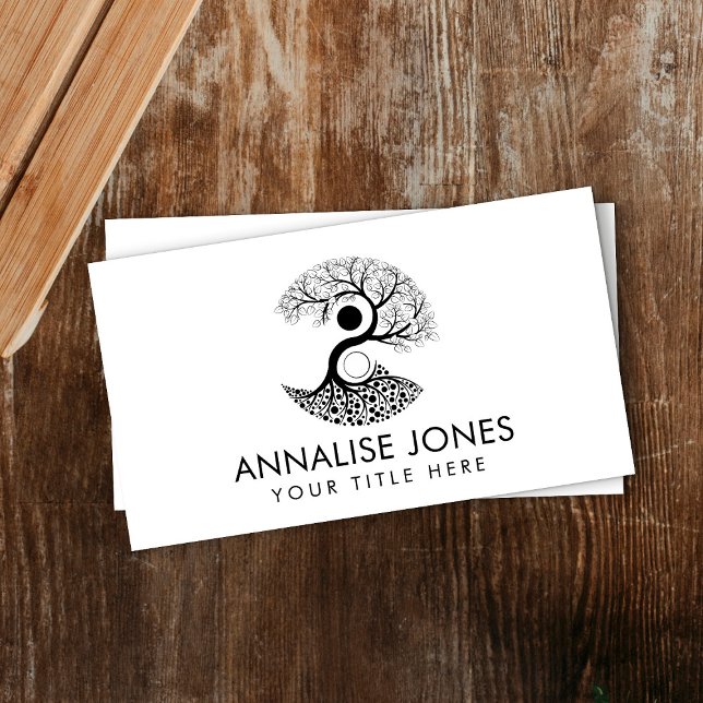 Yin Yang Tree of life Business Card (Creator Uploaded)