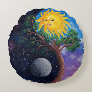 Yin Yang Tree of Life Pillow