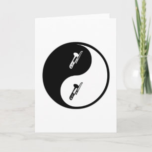 Yin Yang Trombone Card