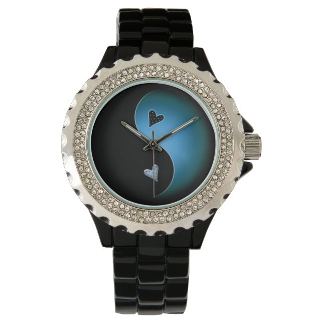yin yang - turquoise watch (Front)