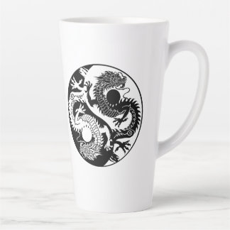 YIN YANG TWO DRAGONS LATTE MUG