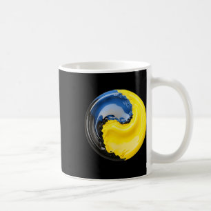 Yin Yang Ukraine Blue And Yellow Coffee Mug