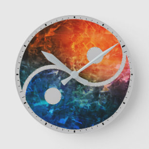 Yin Yang Wall Clock