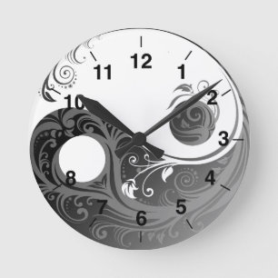Yin yang Wall Clock