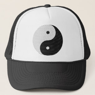 Yin Yang Waves Trucker Hat