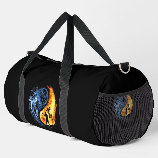 Yin Yang Wing Chun Kung Fu "Customisable" Duffle Bag (Right Corner)