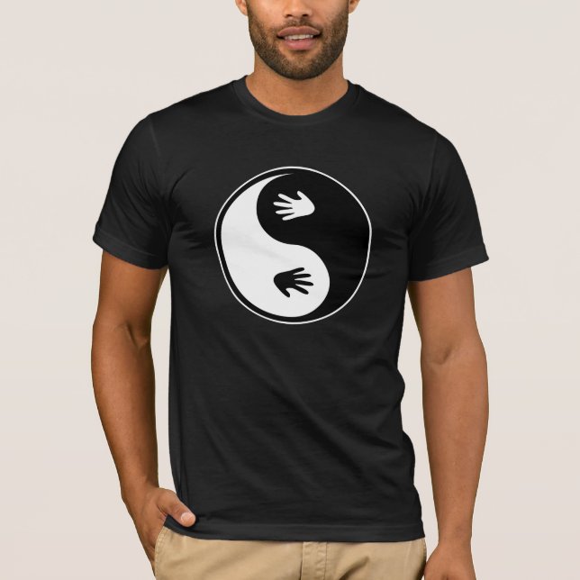 Yin Yang With Hands T-Shirt (Front)