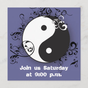 Yin-Yang with scrolling Invitation
