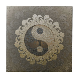 Yin Yang with Tree of Life by Amelia Carrie Tile