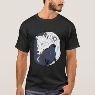 Yin Yang Wolf Spiritual Skoll I Zen T-Shirt