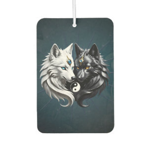 Yin Yang Wolves. Car Air Freshener