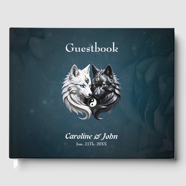 Yin Yang Wolves.  Guest Book (Front)