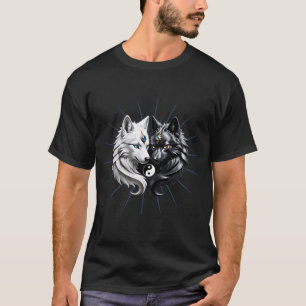 Yin Yang Wolves.  T-Shirt