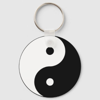 Yin Yang Ying Taoism Sign Chinese Taijitu Black Key Ring