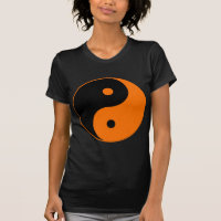 Yin Yang Ying Taoism Sign Chinese Taijitu Orange
