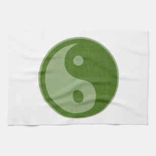 YIN YANG YINYANG GREEN TEA TOWEL