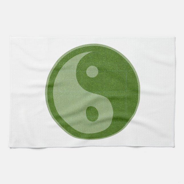 YIN YANG YINYANG GREEN TEA TOWEL (Horizontal)