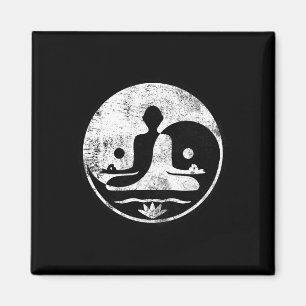 Yin Yang Yoga Lotus Harmony Lance Meditation Zen G Magnet