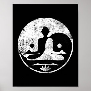 Yin Yang Yoga Lotus Harmony Lance Meditation Zen G Poster