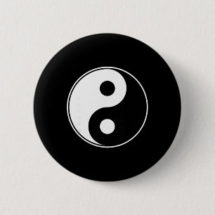 Yin Yang Yoga Namaste Omm Buddhist Zhen Spiritual 6 Cm Round Badge