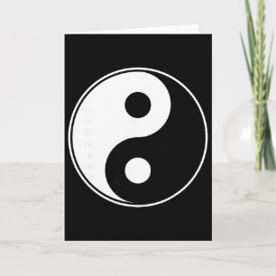 Yin Yang Yoga Namaste Omm Buddhist Zhen Spiritual Card