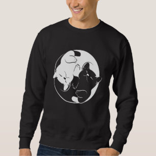 Yin Yang Yoga Zen Cats - Yoga Cat Sweatshirt