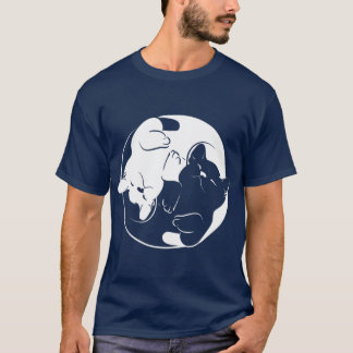 Yin Yang Yoga Zen Cats Yoga Gift Cat T-Shirt