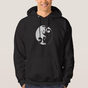 Yin Yang Yoga Zen Cute Cats for Cat  1 Hoodie