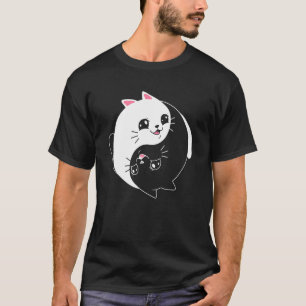 Yin Yang Yoga Zen Cute Cats for Cat 3 T-Shirt
