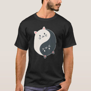 Yin Yang Yoga Zen Cute Cats for Yoga  3 T-Shirt