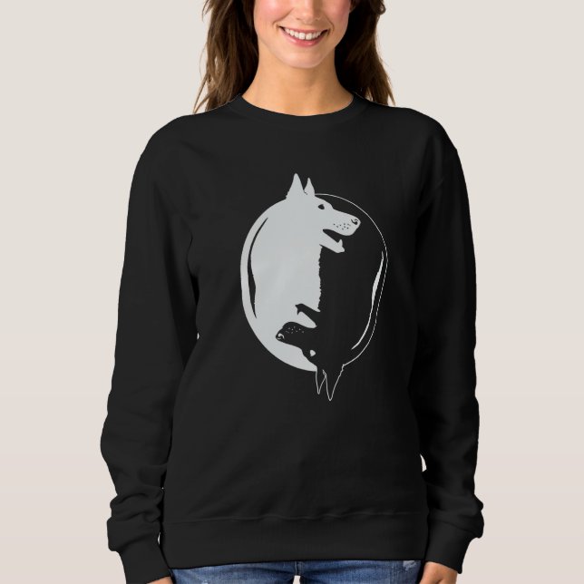 Yin Yang Yoga Zen Cute dogs for Dog   1 Sweatshirt (Front)