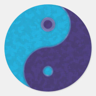Yin Yang Zen meditation tao Classic Round Sticker